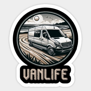 Mercedes sprinter camper conversion minimalist Sticker